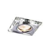 Photograph: Diyas IL30812CH Chamfered Square Crystal Recessed Downlight