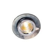 Photograph: Diyas IL30816CH Chamfered Round Crystal Recessed Downlight