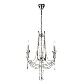 Photograph: Diyas IL31742 Armand Polished Chrome 3 Light Crystal Chandelier