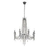 Photograph: Diyas IL31744 Armand Polished Chromel 8 Light Crystal Chandelier