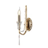 Photograph: Diyas IL31750 Armand French Gold Single Crystal Wall Light