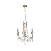 Photograph: Diyas IL31752 Armand French Gold 3 Light Crystal Chandelier