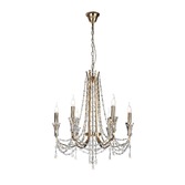 Photograph: Diyas IL31753 Armand French Gold 6 Light Crystal Chandelier