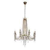 Photograph: Diyas IL31754 Armand French Gold 8 Light Crystal Chandelier