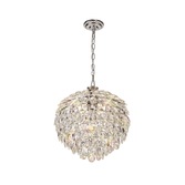 Photograph: Diyas IL32801 Coniston Polished Chrome 6 Light Crystal Pendant