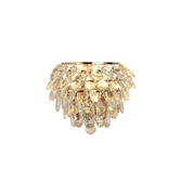 Photograph: Diyas IL32807 Coniston French Gold Crystal Crystal Wall Light