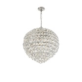 Photograph: Diyas IL32808 Coniston Polished Chrome 12 Light Crystal Pendant