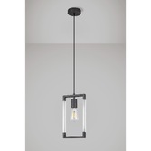 Photograph: Diyas IL32855 Canto Rectangular Graphite Single Pendant