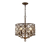 Photograph: Diyas Indie IL31695 Mocha 4 Light Crystal Pendant