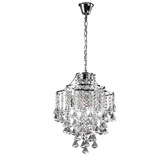 Photograph: Diyas Inina IL30771 Polished Chrome 4 Light Crystal Pendant