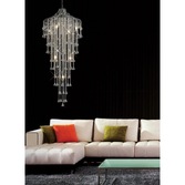 Photograph: Diyas Inina IL30776 Polished Chrome 15 Light Crystal Pendant