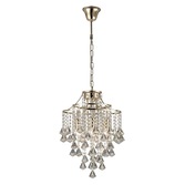 Photograph: Diyas Inina IL32771 French Gold 4 Light Crystal Pendant