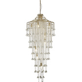 Photograph: Diyas Inina IL32775 French Gold 9 Light Crystal Pendant