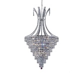 Photograph: Diyas Kanya IL30019 Polished Chrome 8 Light Crystal Pendant