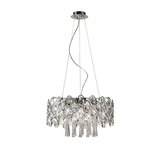 Photograph: Diyas Kenzie IL31061 Polished Chrome 10 Light Crystal Pendant