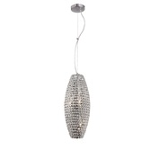 Photograph: Diyas Kos IL30410 Polished Chrome 4 Light Crystal Pendant