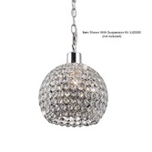 Photograph: Diyas Kudo IL60007 Polished Chrome Crystal Non-Electric Shade