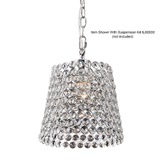 Photograph: Diyas Kudo IL60008 Polished Chrome Crystal Non-Electric Shade