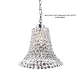 Photograph: Diyas Kudo IL60010 Polished Chrome Crystal Non-Electric Shade