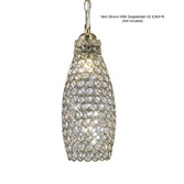 Photograph: Diyas Kudo IL60033 Antique Brass Crystal Non-Electric Shade