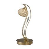 Photograph: Diyas Leimo IL30969 French Gold Crystal Table Lamp