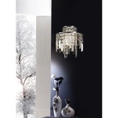 Photograph: Diyas Maddison IL30250 Polished Chrome 2 Light Crystal Wall Light