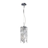 Photograph: Diyas Maddison IL30253 Polished Chrome 2 Light Crystal Pendant