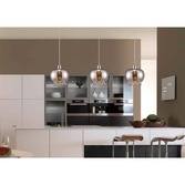 Photograph: Diyas Pandora IL31602 Polished Chrome 3 Light Linear Bar Pendant