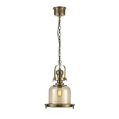 Photograph: Diyas Riley IL31593 Antique Brass Small Bell Single Pendant