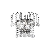 Photograph: Diyas Rosina IL31052 Polished Chrome 2 Light Crystal Wall Light