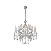 Photograph: Diyas Torino IL303110+5 Polished Chrome 15 Light Crystal Chandelier