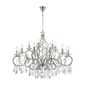 Photograph: Diyas Torino IL303112+6 Polished Chrome 18 Light Crystal Chandelier