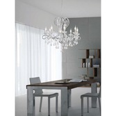 Photograph: Diyas Vela IL31368 Polished Chrome 8 Light Crystal Chandelier