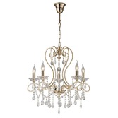 Photograph: Diyas Vela IL32065 French Gold 5 Light Crystal Chandelier