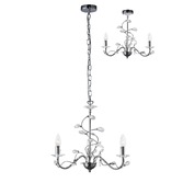 Photograph: Diyas Willow IL31213 Polished Chrome 3 Light Crystal Chandelier