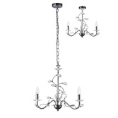 Photograph: Diyas Willow IL31213 Polished Chrome 3 Light Crystal Chandelier - Fitting Only