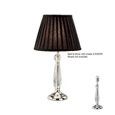 Photograph: Diyas Zina IL11006 Crystal Table Lamp In Silver Finish - Base Only