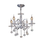 Photograph: Diyas Zinta IL30124 Polished Chrome 4 Light Crystal Chandelier