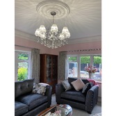 Photograph: Diyas Zinta IL30128 Polished Chrome 8 Light Crystal Chandelier