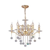 Photograph: Diyas Zinta IL30226 French Gold 6 Light Crystal Chandelier