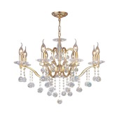 Photograph: Diyas Zinta IL30228 French Gold 8 Light Crystal Chandelier