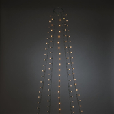 Photograph: Easy Install Christmas Tree Light Set Amber Frosted LEDs 180cm