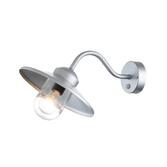 Photograph: Elstead Klampenborg Silver Outdoor Wall Light With Pir Sensor And Clear Glass - IP44 - Coastal Suitable