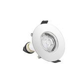 Photograph: Evofire Midi Ultra Slim 85mm Polished Chrome Fixed Fire Rated Ip65 Downlight - 70mm Cut Out  - Gu10