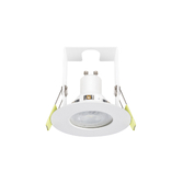 Photograph: Evofire Midi Ultra Slim 85mm White Fixed Fire Rated Ip65 Downlight With Insulation Guard - 70mm Cut Out  - Gu10