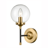 Photograph: Franklite Attraction Antique Gold Finish Single Wall Light