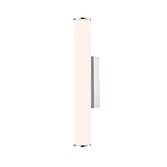 Photograph: Franklite Baton Small Chrome Bathroom Led Wall Light Complete With Opal Acrylic Diffuser - IP44 - 3000K - Dimmable - 365mm