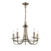 Photograph: Franklite Carousel Bronze 5 Light Chandelier