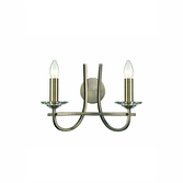 Photograph: Franklite Carousel Bronze Double Wall Light