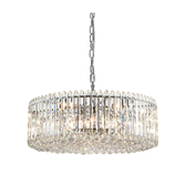 Photograph: Franklite Diva 15 Light Crystal Pendant Light With Chrome Metalwork - 750mm